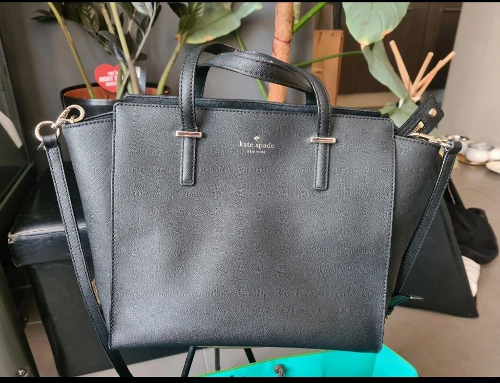 Kate spade hayden tote bag met schouderlint, Handtassen en Accessoires, Ophalen of Verzenden, Gebruikt, Zwart, Handtas