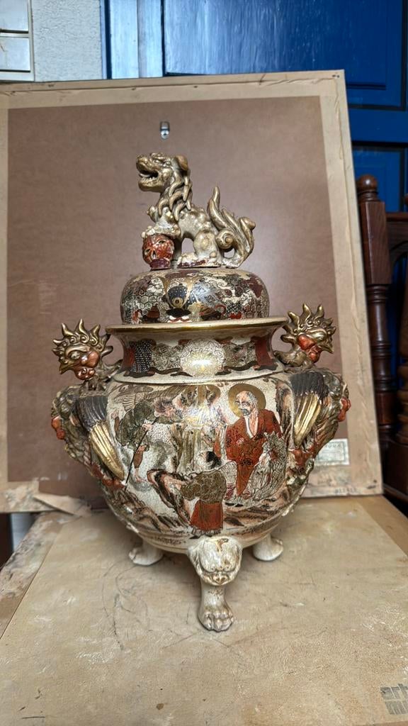 Brûle parfum en porcelaine, style Japon, Enlèvement ou Envoi