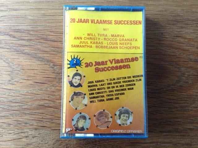 muziekcassette 20 jaar vlaamse successen, CD & DVD, Cassettes audio, Originale, 1 cassette audio, Enlèvement ou Envoi