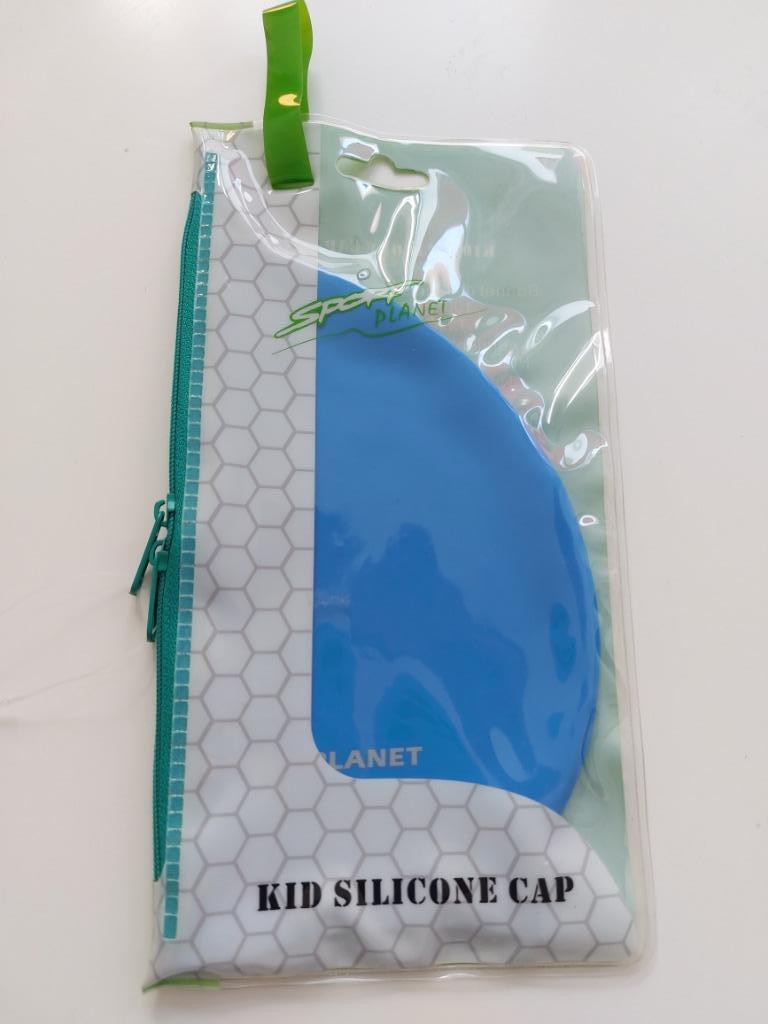 Badmuts kind - silicone/blauw NIEUW 2euro, Neuf, Garçon ou Fille, Enlèvement ou Envoi, Accessoire de natation