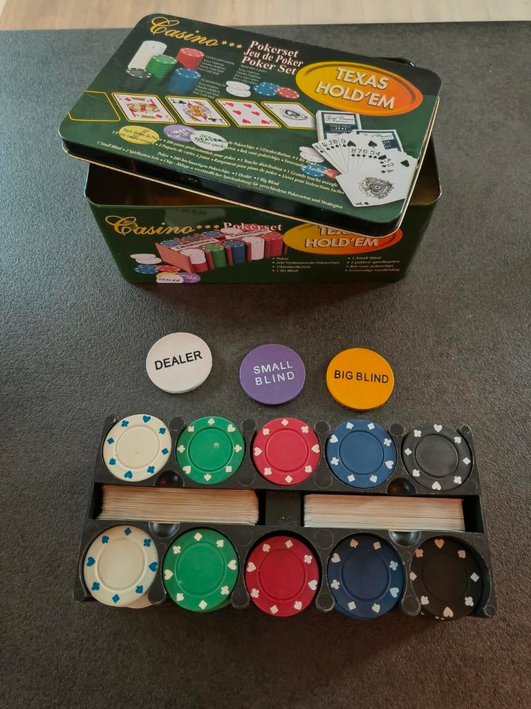 Pokerset, Hobby en Vrije tijd, Gezelschapsspellen | Kaartspellen, Ophalen