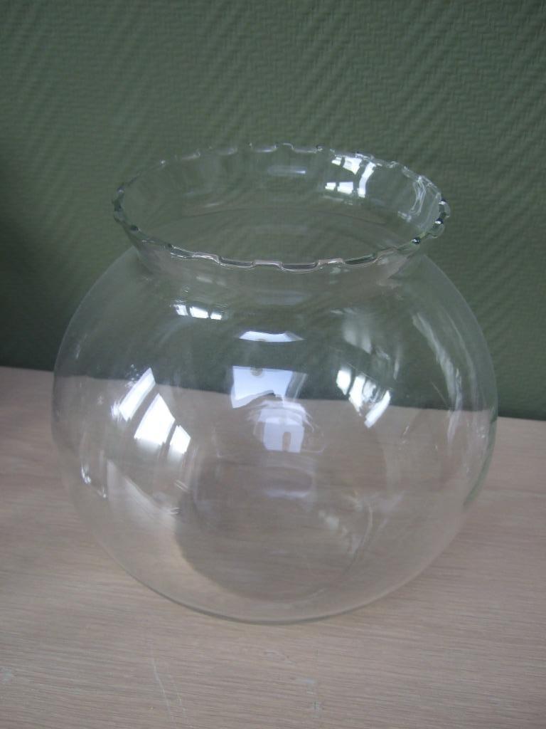 vase boule vaas haut 23, Enlèvement, Utilisé, Autres couleurs, Verre