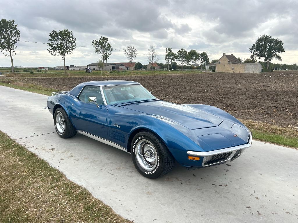 Chevrolet Corvette C3 LT1 1970, Auto's, Blauw, Bedrijf, Handgeschakeld, 2 zetels
