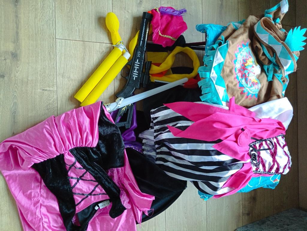 Carnaval verkleedkledij, Ophalen of Verzenden, Gebruikt, 122 t/m 128, Meisje