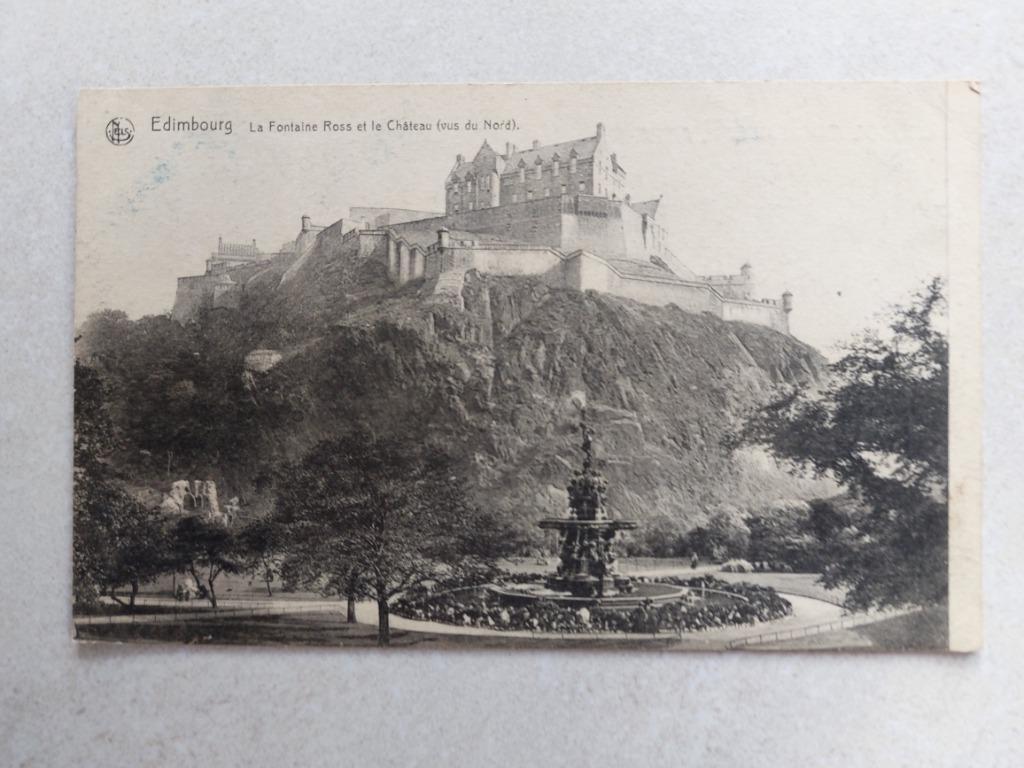 oude postkaart Edimbourg, Envoi