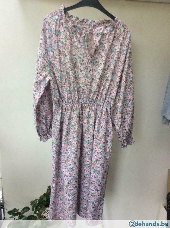 Vintage, nieuw, lang slaapkleed in katoen. Maat 38., Kleding | Dames, Ondergoed en Lingerie, Ophalen of Verzenden, Nachtkleding