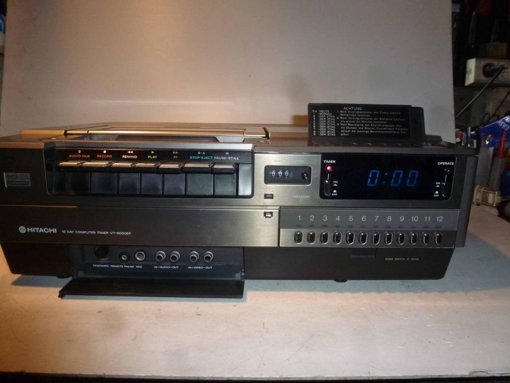 HITACHI VT-500ER videorecorderriemen moeten worden vervangen, Ophalen of Verzenden, Gebruikt