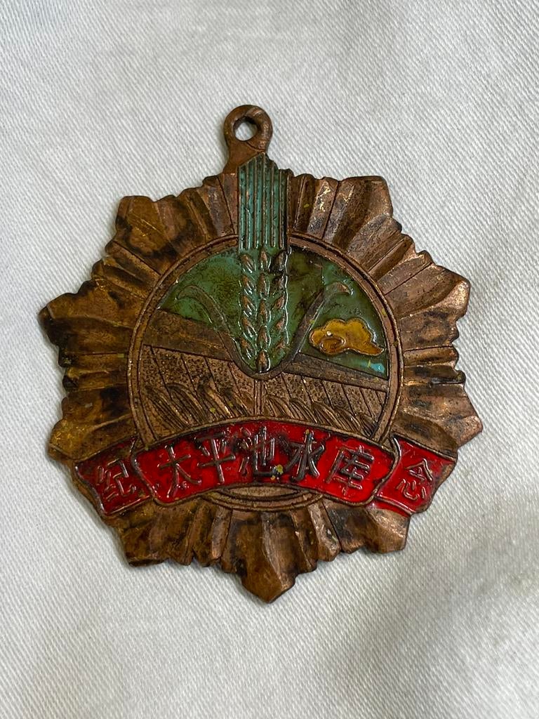 Zeldzame Chinese medaille 1958 Grote Sprong Voorwaarts, Ophalen of Verzenden