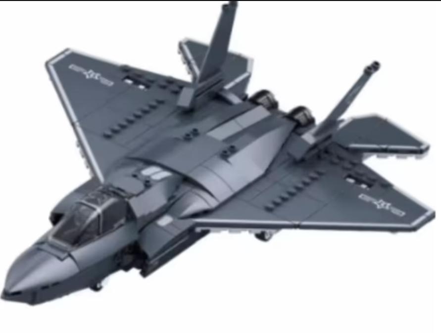 Bouwblokken set Militair - J35 Stealth (335 blokjes)