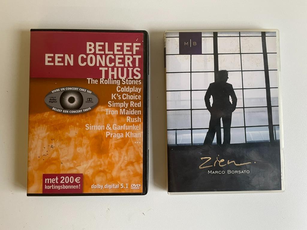 2 muziekdvd's van oa Marco Borsato, Envoi, Utilisé, Musique et Concerts