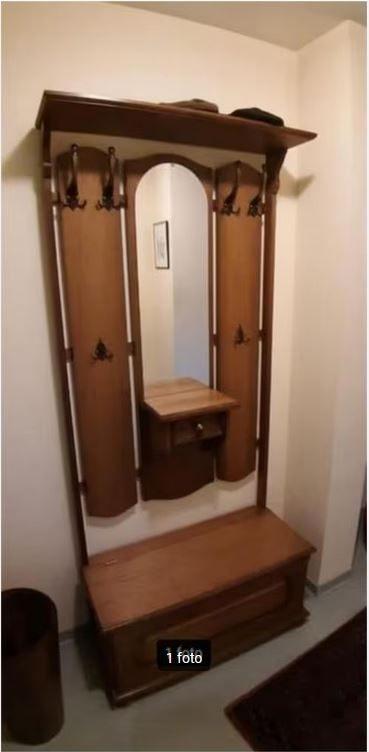 Miroir + Banc + Porte-manteau 182x82x35, Enlèvement, Comme neuf