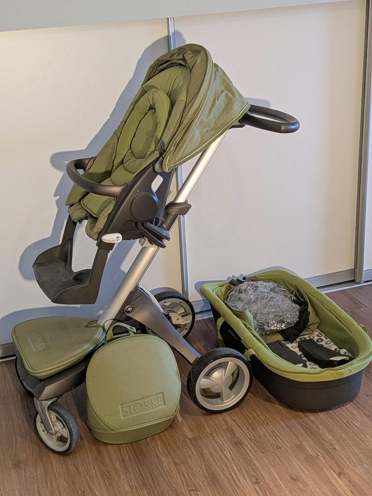 Stokke Xplory kinderwagen groen, Kinderen en Baby's, Kinderwagens en Combinaties, Ophalen, Gebruikt, Kinderwagen, Overige merken