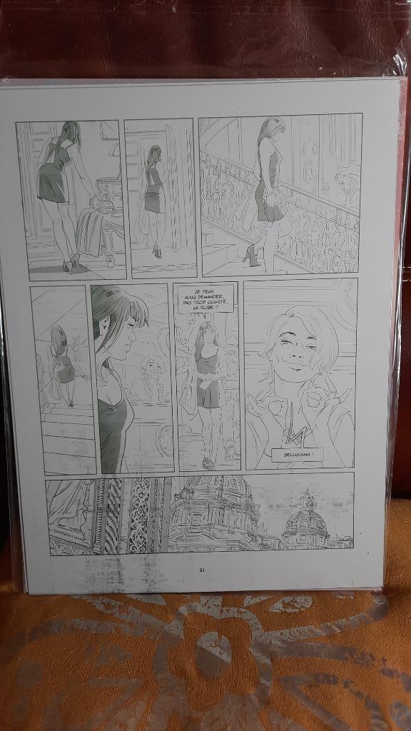 Une nuit à Rome tome 3, planche d'impression aluminium, Enlèvement ou Envoi, Comme neuf, Jim