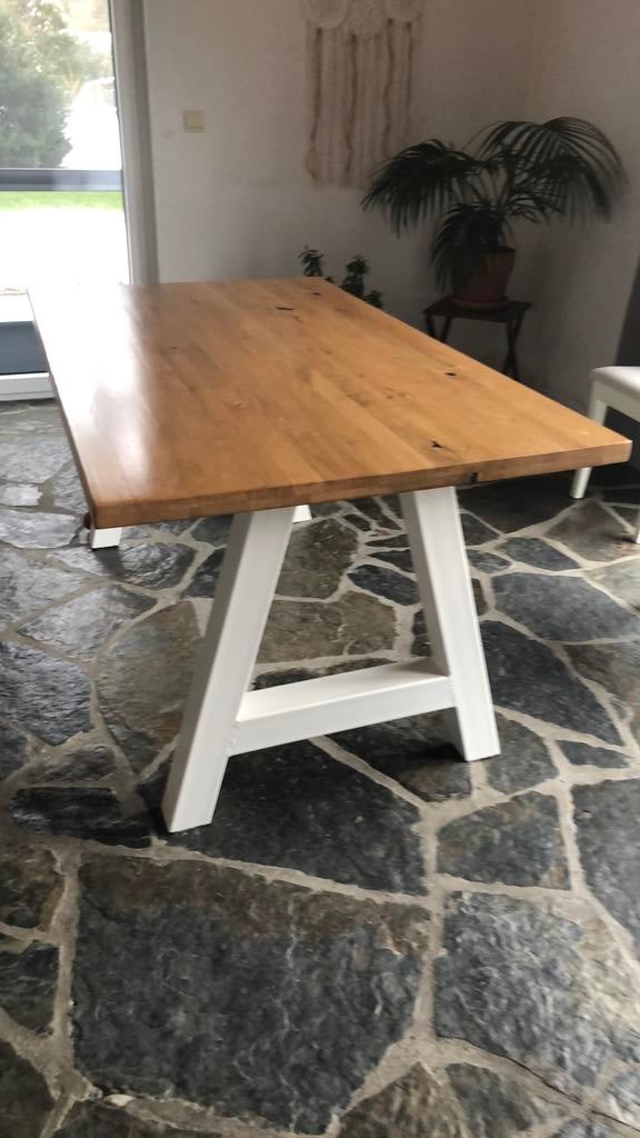 Tafel 160 x 90 cm, Huis en Inrichting, Zo goed als nieuw, Vijf personen of meer, 150 tot 200 cm, Rechthoekig