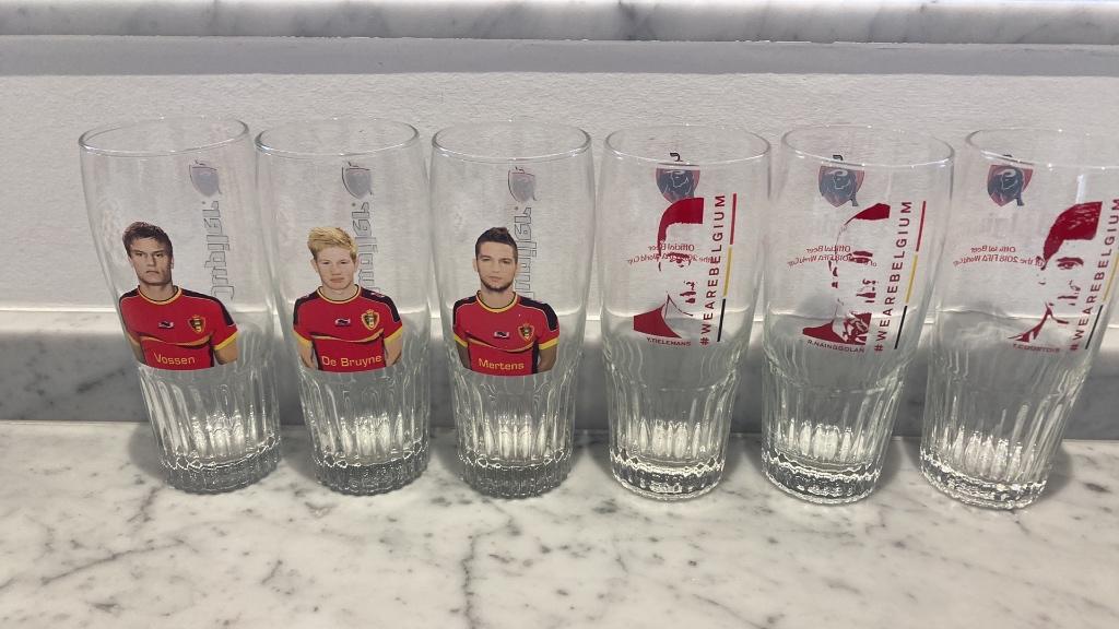 6 Jupiler glazen, Verzamelen, Ophalen, Nieuw, Glas of Glazen, Jupiler