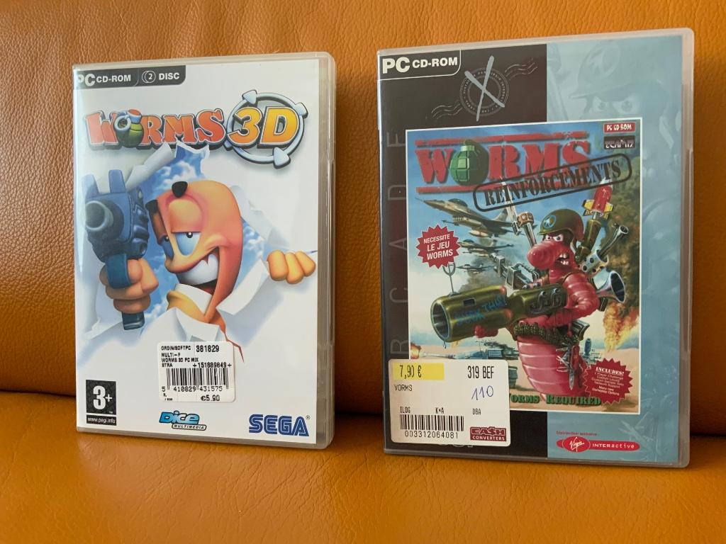 Jeux Pc Worms 3D et Worms Reinforcements, Consoles de jeu & Jeux vidéo, 2 joueurs, Enlèvement ou Envoi, Comme neuf, Combat