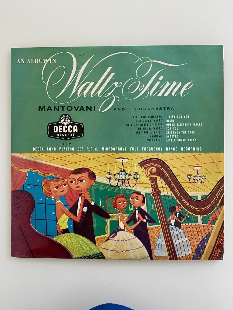 Mantovani And His Orchestra – An Album In Waltz Time 1955, Cd's en Dvd's, Ophalen of Verzenden, Zo goed als nieuw, Romantiek, 12 inch