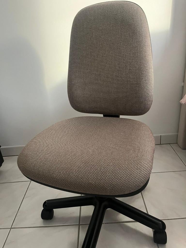 Bureaustoel op wieltjes, Ophalen, Beige, Bureaustoel