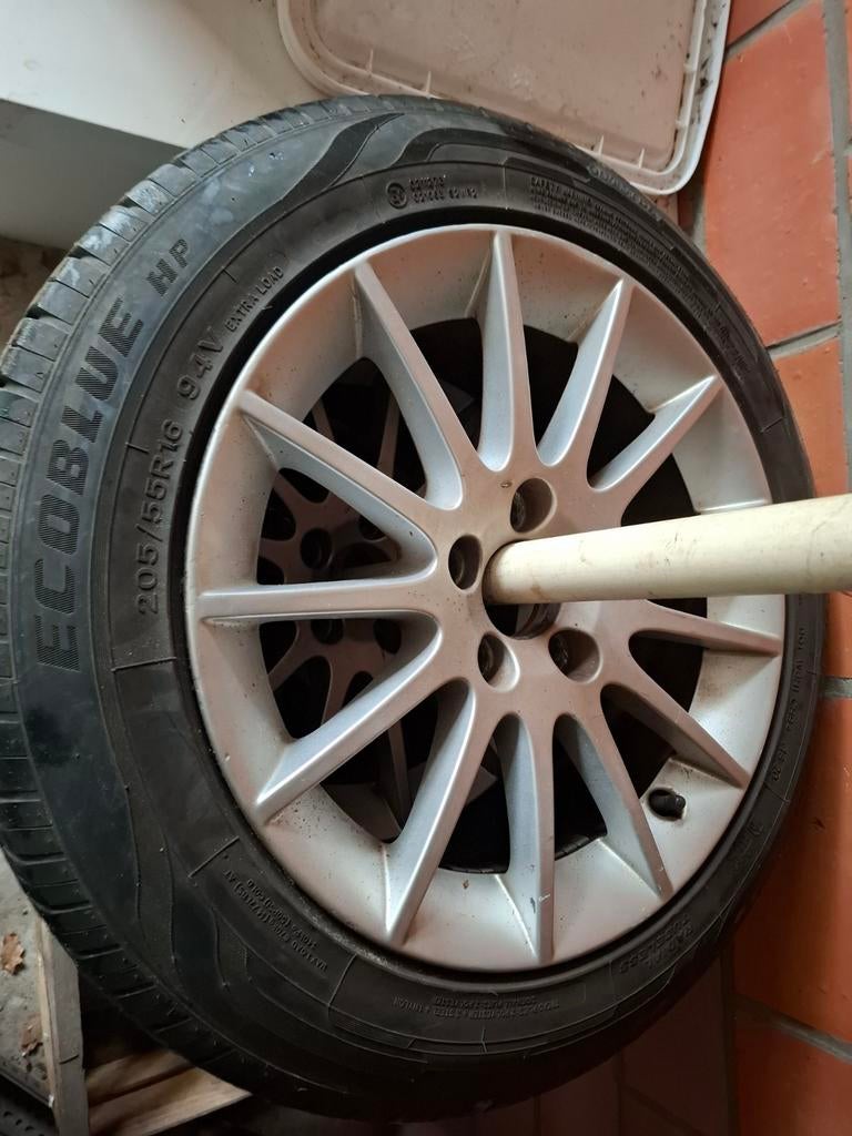 Volvo v50 c70 ... 5x108  velgen met zomerbanden, Auto-onderdelen, Banden en Velgen, Ophalen