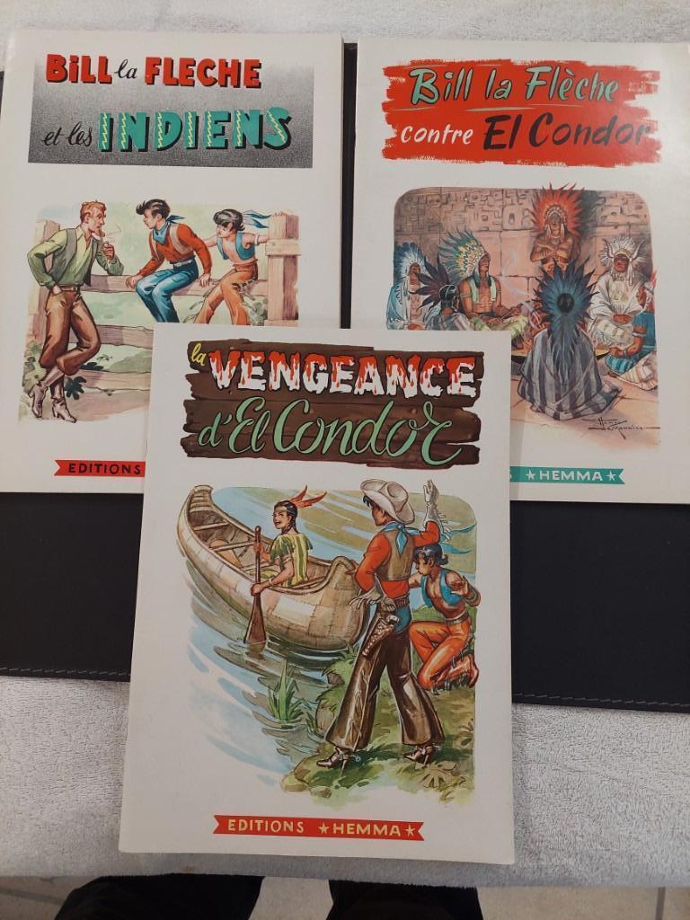 zeldzaam - 3 delen BILL la fleche -Henry le Monnier- 1950, Boeken, Ophalen of Verzenden, Gelezen