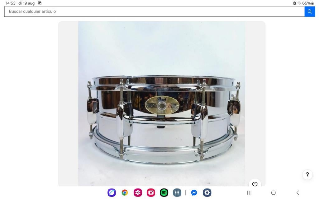 PEARL MIRROR STEEL SNARE, Muziek en Instrumenten, Ophalen