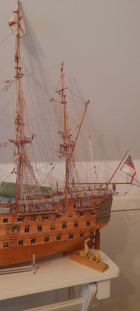 HMS Victory, originele houtkleur, geen zeilen, 1m10, Hobby en Vrije tijd, Modelbouw | Boten en Schepen, Ophalen