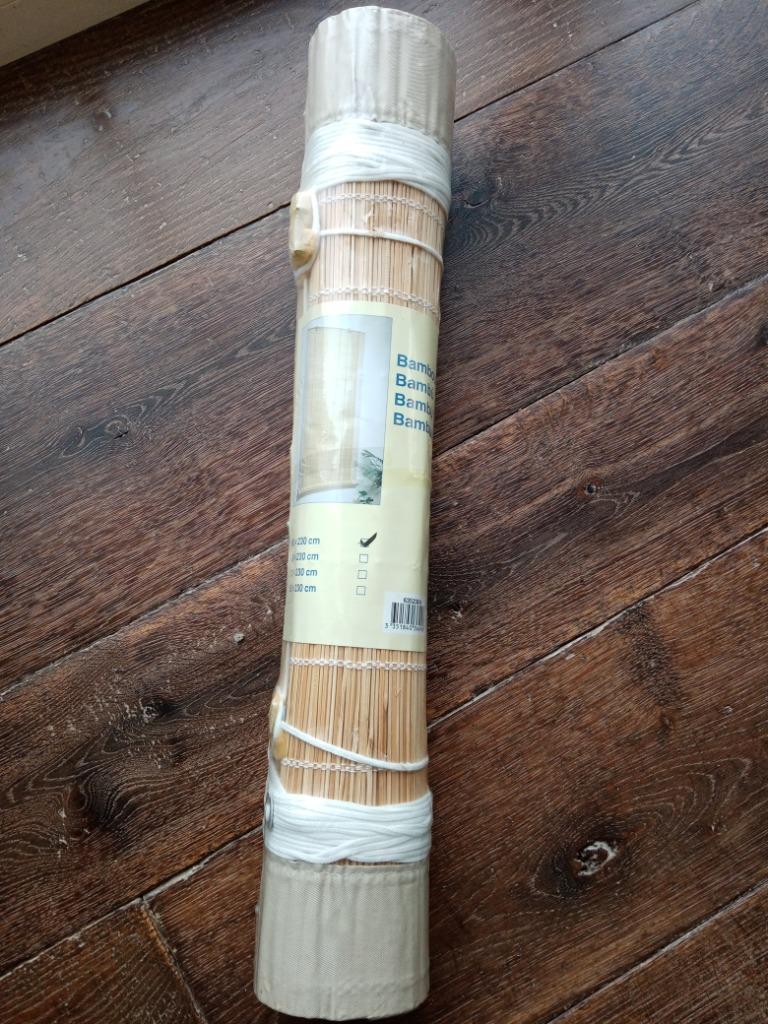 Rolgordijn bamboe 60x230 cm - nieuw, Huis en Inrichting, Ophalen, Crème, 200 cm of meer, Nieuw