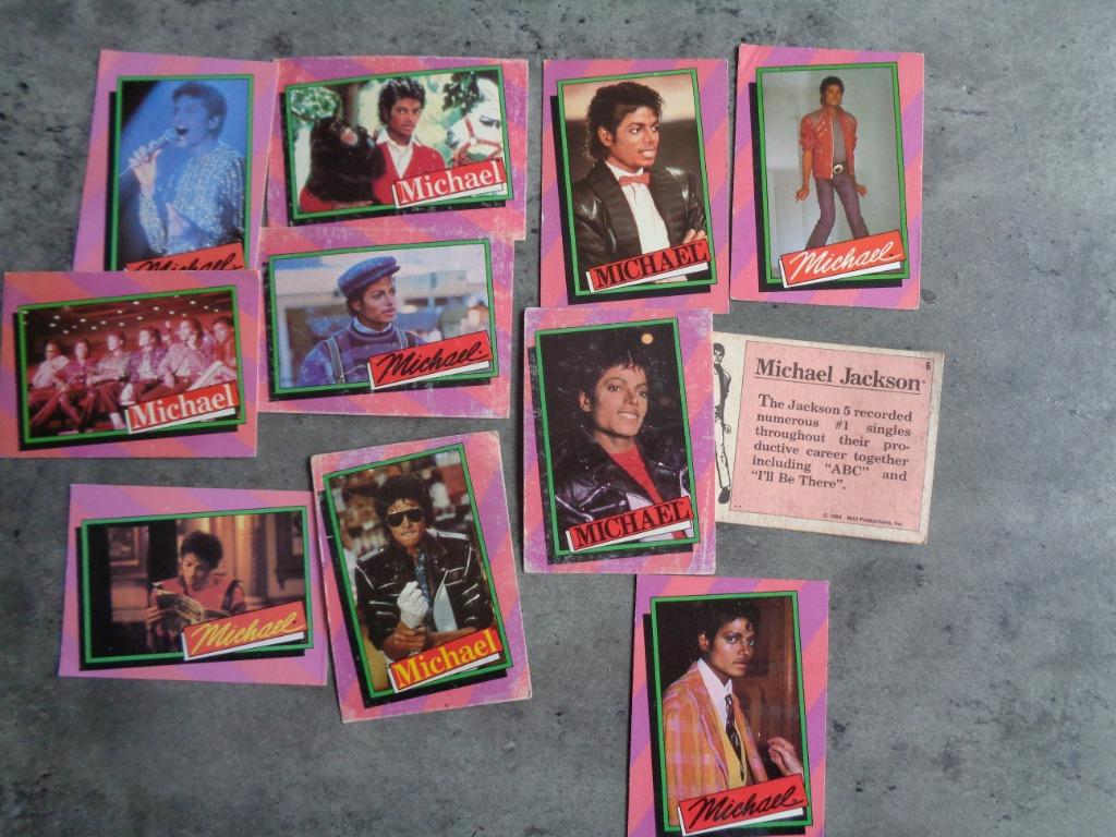 MICHAEL JACKSON KING OF POP ANNO 1984 CARTES 11X *****, Envoi