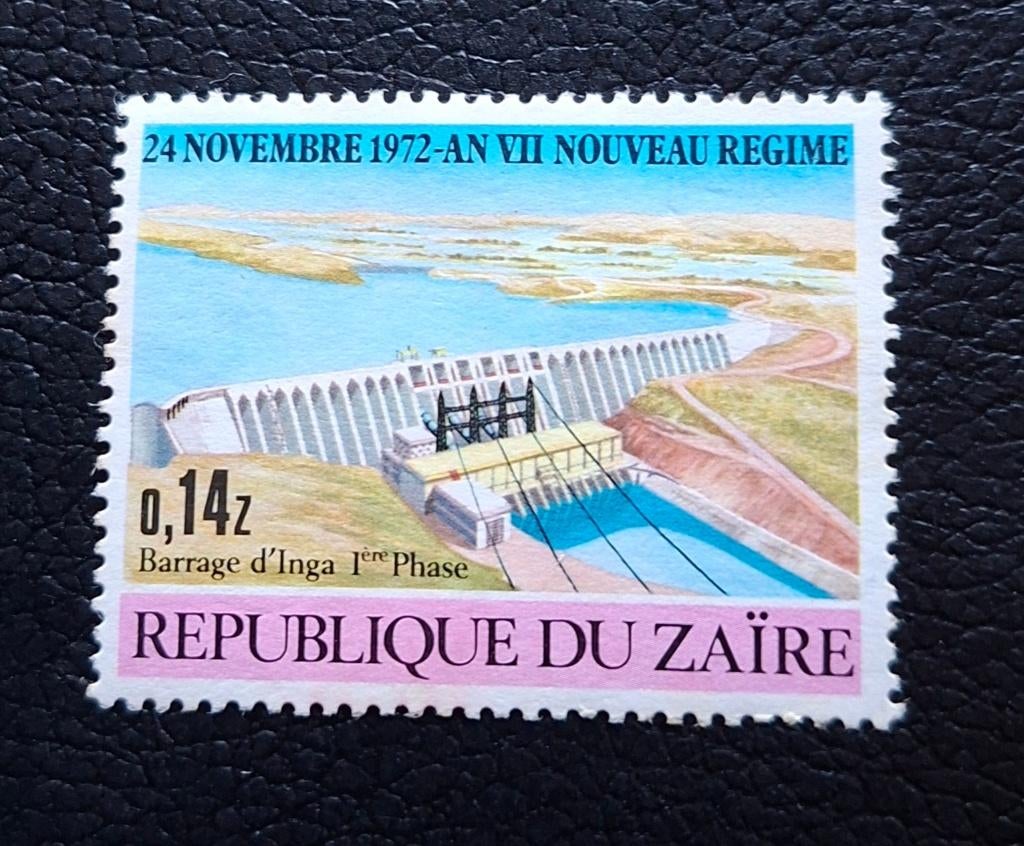 Timbre Zaïre OBP 824 (*), Enlèvement ou Envoi, Affranchi