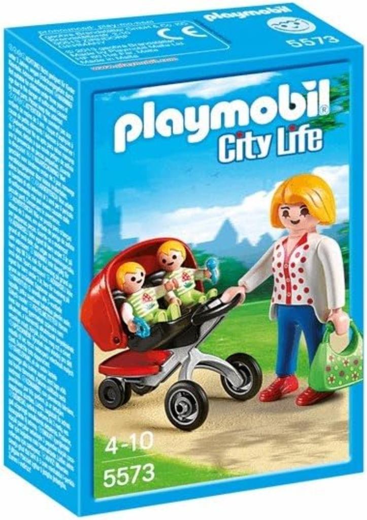 PLAYMOBIL City Life Tweeling kinderwagen - 5573, Kinderen en Baby's, Speelgoed | Playmobil, Ophalen of Verzenden, Zo goed als nieuw