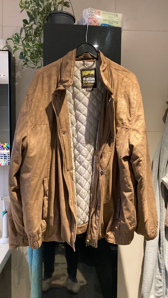 Heren jas, Kleding | Dames, Atlas for men, Gedragen, Maat 46/48 (XL) of groter, Beige