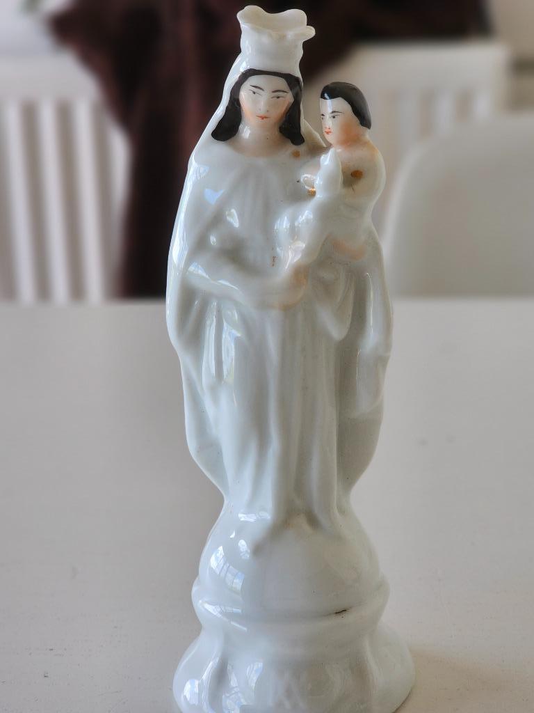 porselein madonna met jezus, Antiquités & Art, Enlèvement ou Envoi