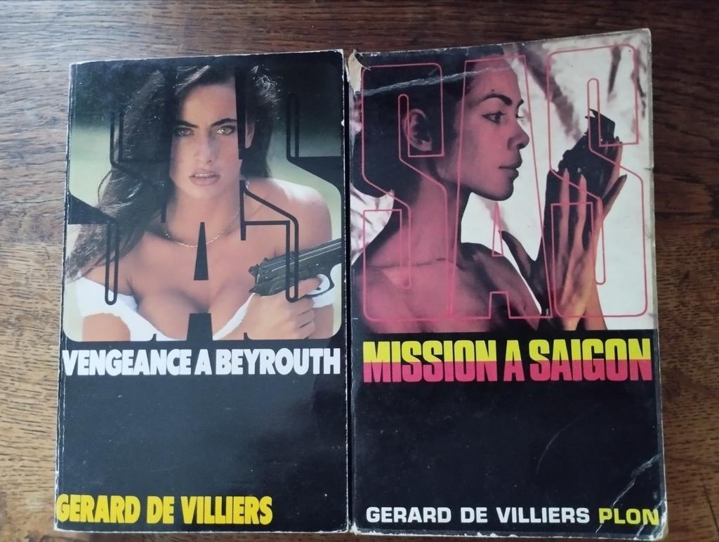 Lot de 2 SAS Gérard de Villiers Vengeance à Beyrouth et, Livres, Enlèvement ou Envoi, Comme neuf