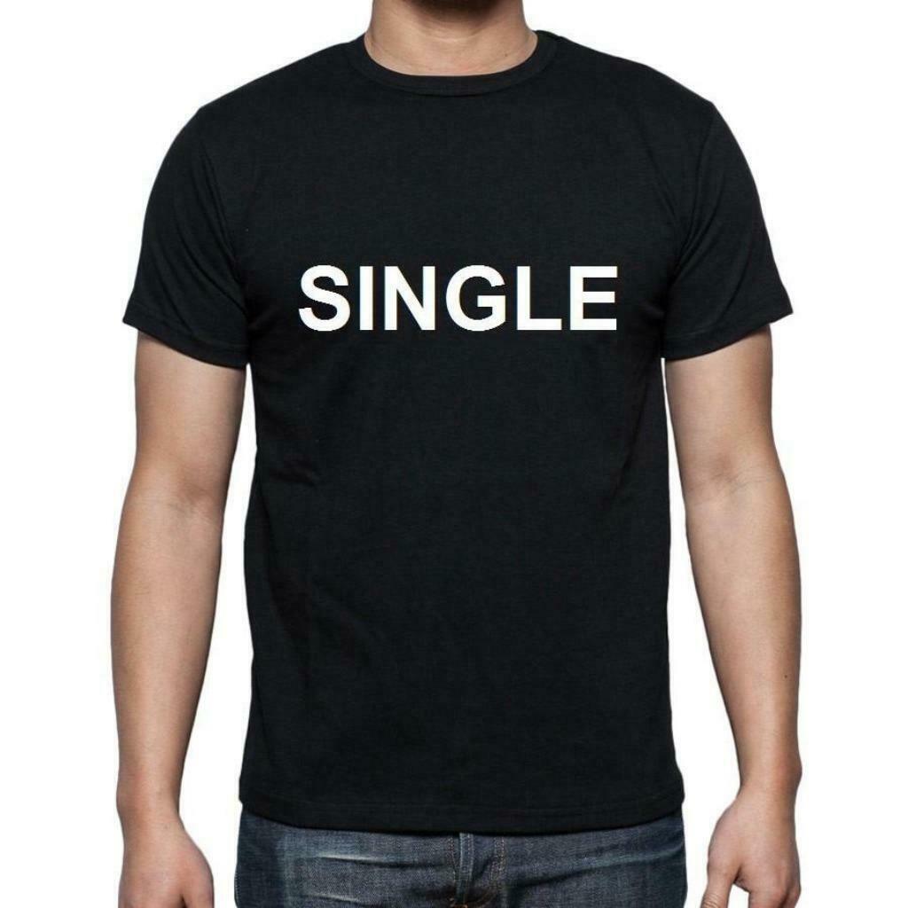T-shirt met de opdruk "Single" - Nieuw in de verpakking !, Ophalen of Verzenden, Nieuw, Maat 52/54 (L), Zwart