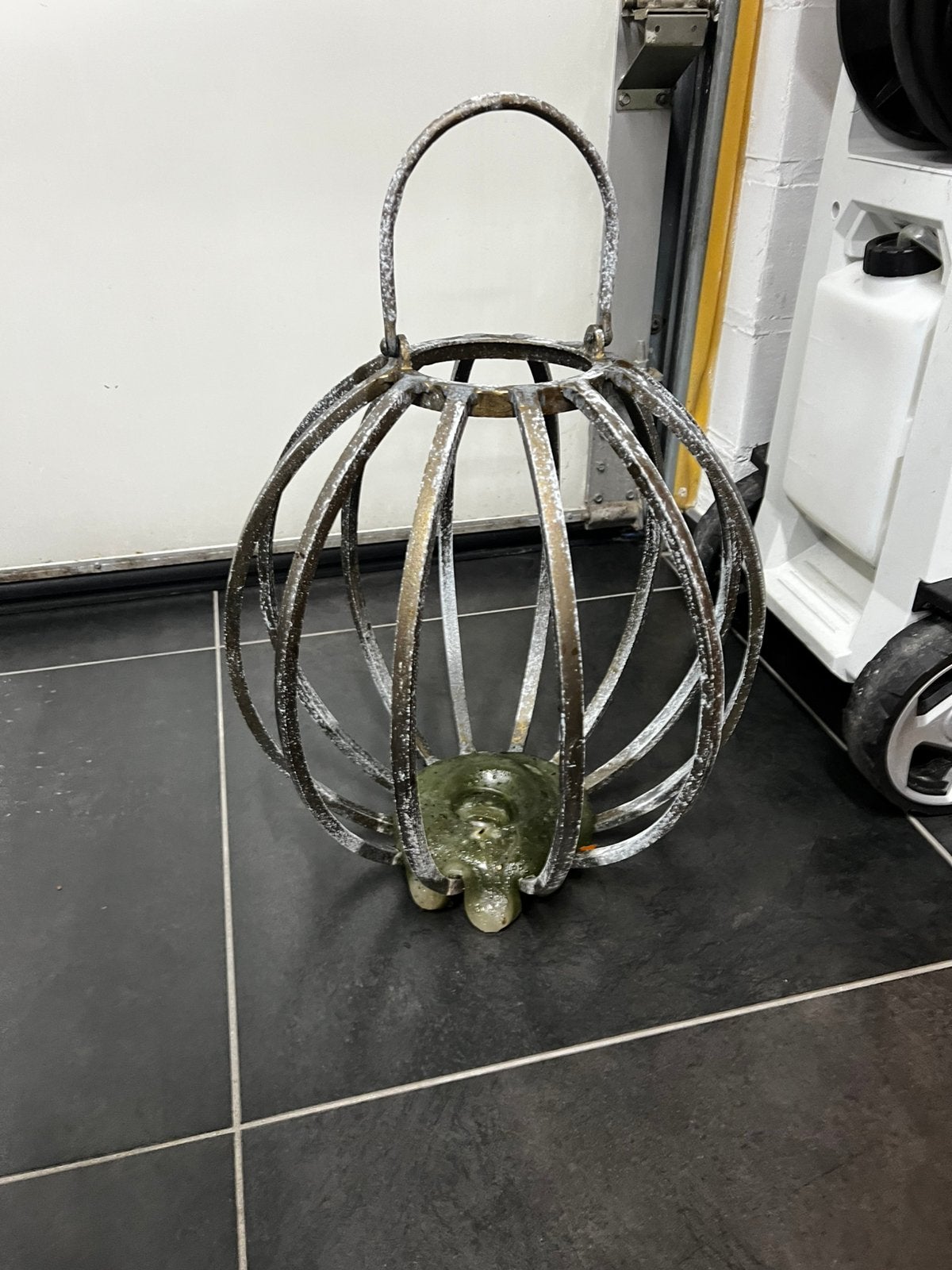 Lantaarn decoratie kaars houder messing geel, Ophalen, Zo goed als nieuw, Geel, Kaars