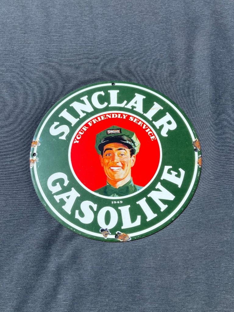Email bord Gasoline, Verzamelen, Ophalen, Gebruikt, Reclamebord