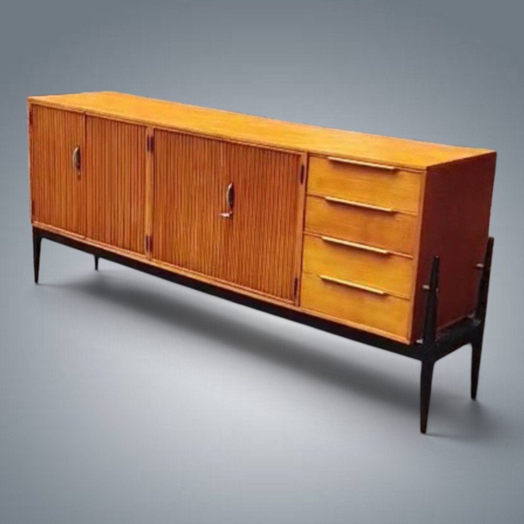 Sideboard Vintage Dressoir Alfred Hendrickx 1960's, Enlèvement