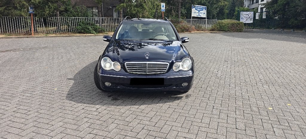 Mercedes C180K Break 2003 183Km Bleue Airco Euro 4 CT BLANCO, Autos, Achat, 170 g/km, Beige, Entreprise