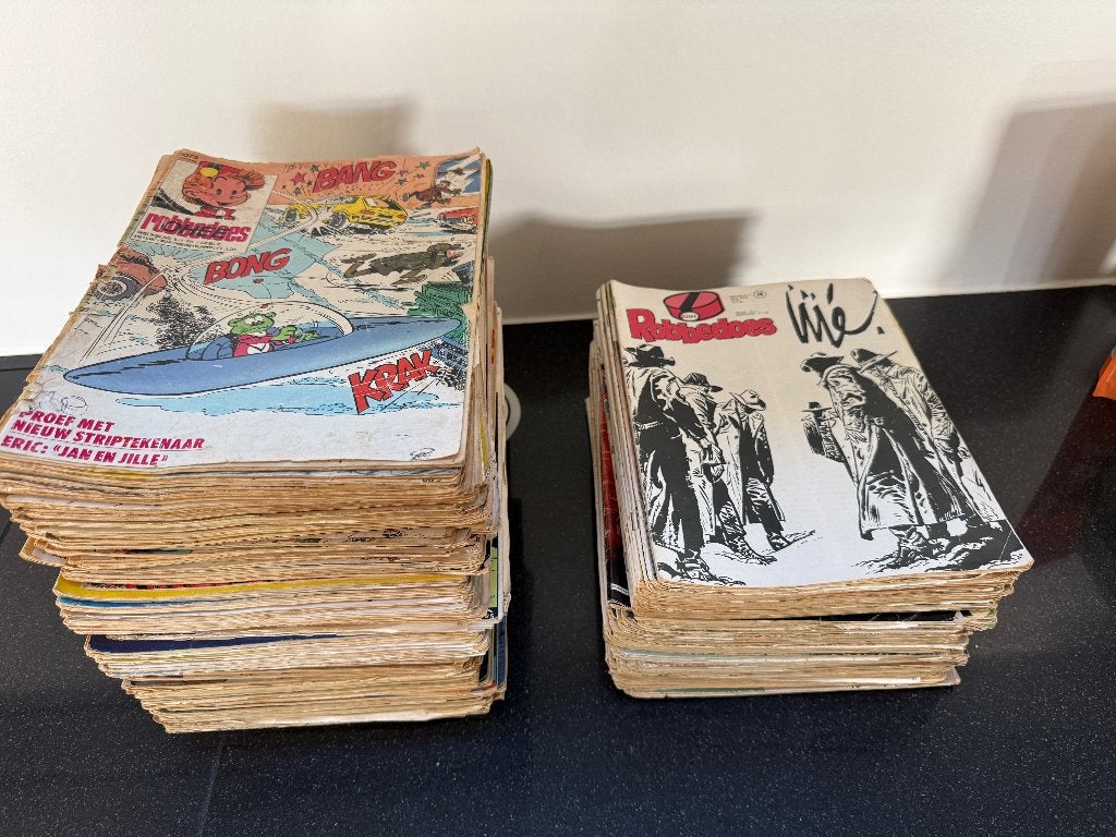 Robbedoes weekbladen – 197 nummers – collectie 1978–1981, Gelezen, Ophalen of Verzenden, Meerdere stripboeken, Diverse Auteurs