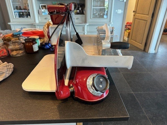 Machine de découpe rétro Berkel comme neuve, Trancheuse, Enlèvement ou Envoi, Comme neuf, Rouge