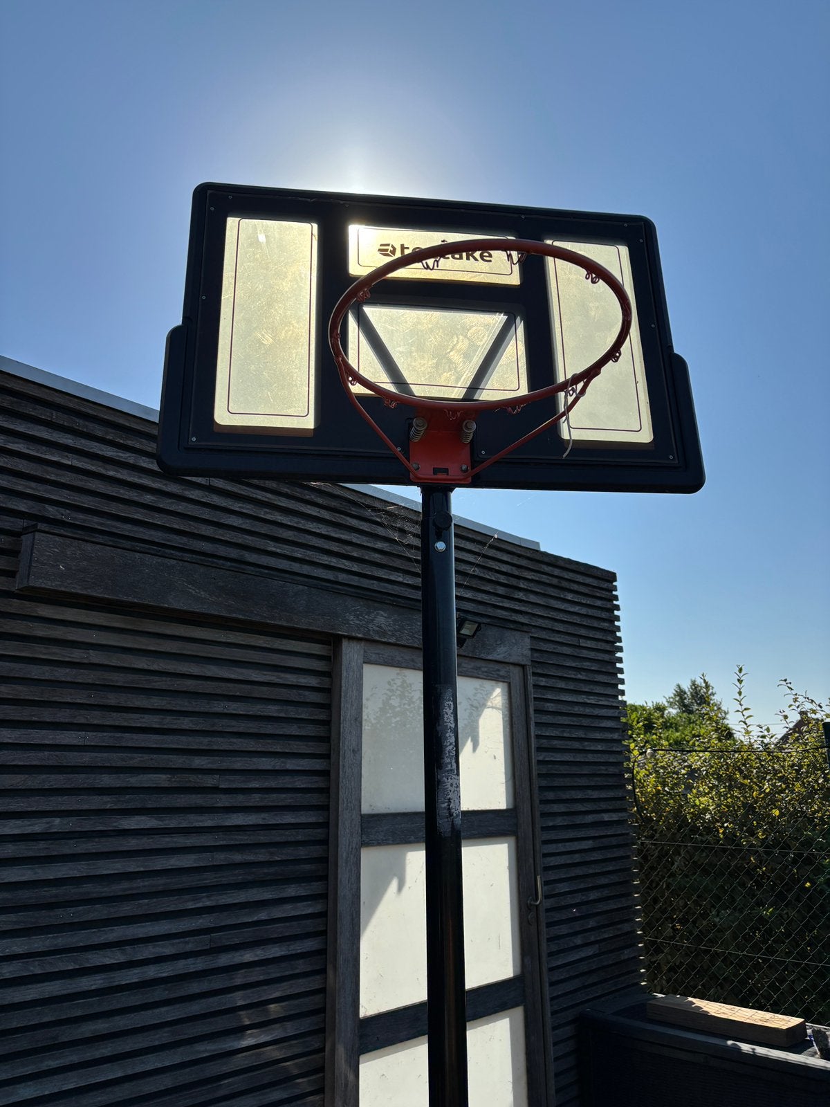 Vrijstaande basketbalpaal, Sport en Fitness, Ophalen, Zo goed als nieuw, Bal