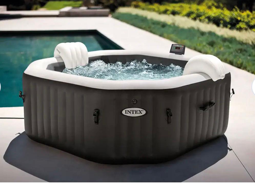 Jacuzzi Intex Pure Spa (SC-20N), Jardin & Terrasse, Enlèvement, Utilisé, Tapis de sol, Gonflable