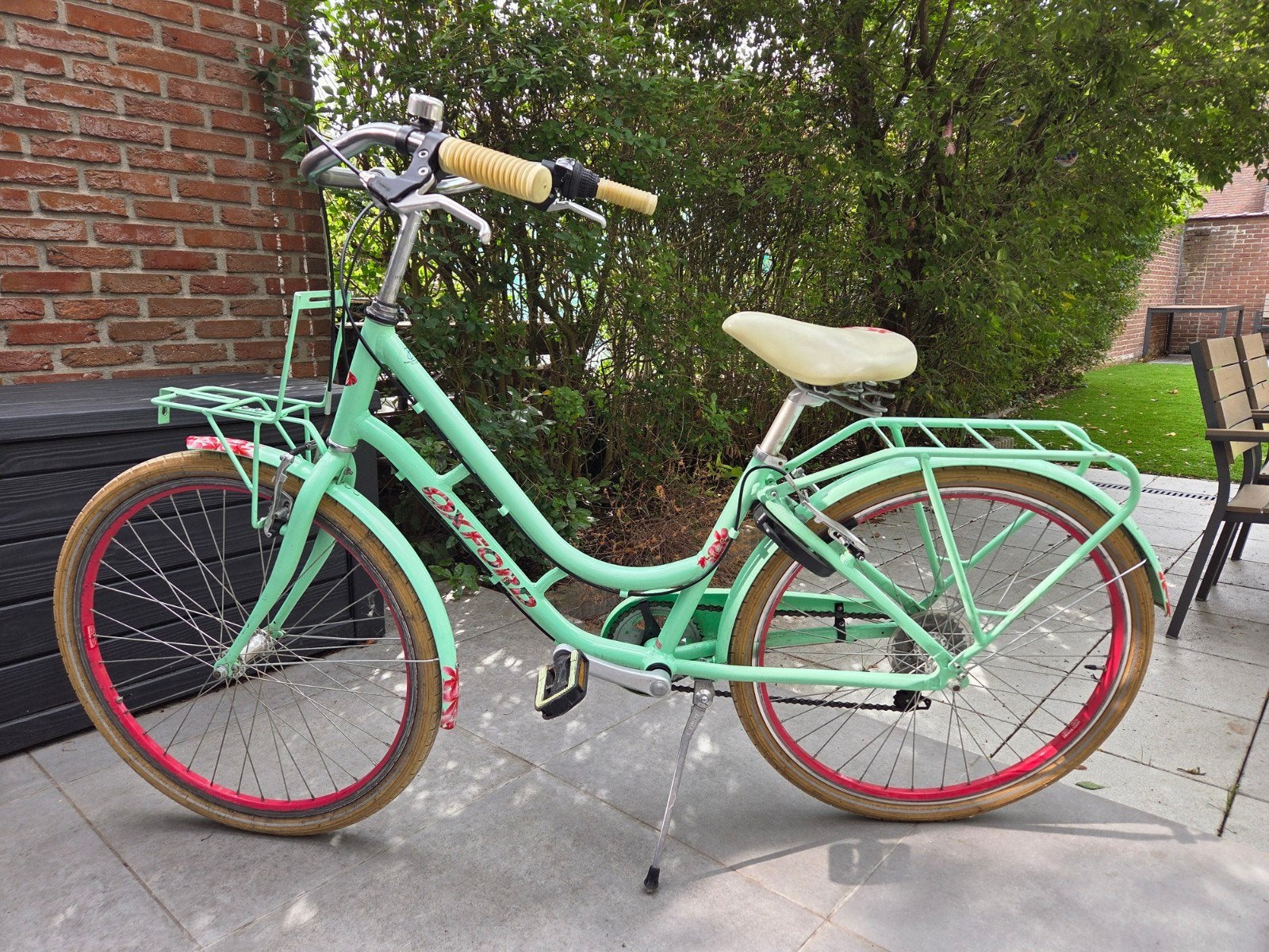 Vélo Oxford Fiore 7v 26 pouces vert pistache pour filles, Vitesses, Enlèvement, 50 à 53 cm, Frein à disque