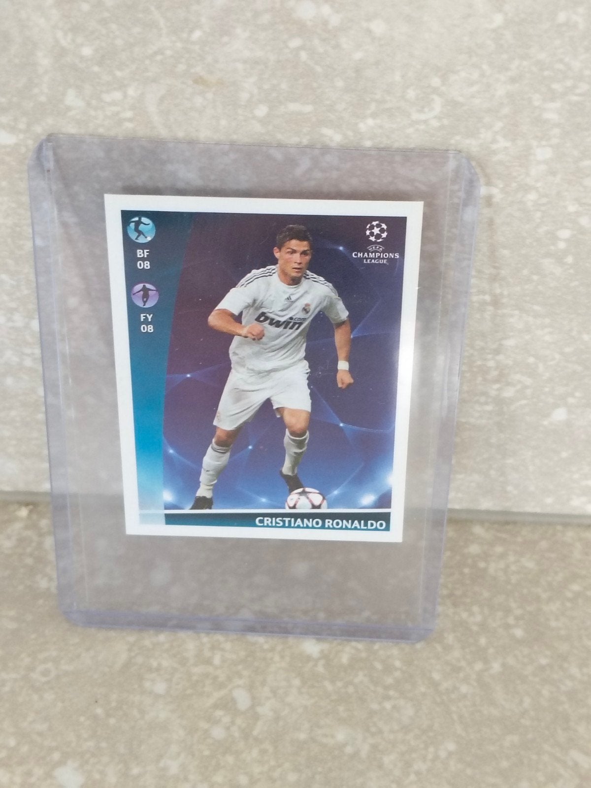Panini sticker Champions League 2009 Christiano Ronaldo, Ophalen of Verzenden, Sticker