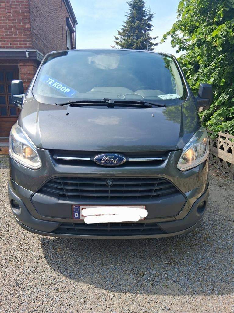 Ford transit custom 2.2 tdci turbo diesel, Voorwielaandrijving, Euro 5, Stof, Zwart