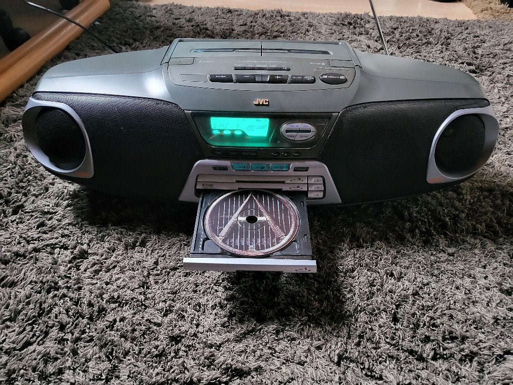 JVC RC-XC3 Draagbare Radio Cassette CD-Wisselaar, Ophalen, Gebruikt, Radio, Met cd-speler