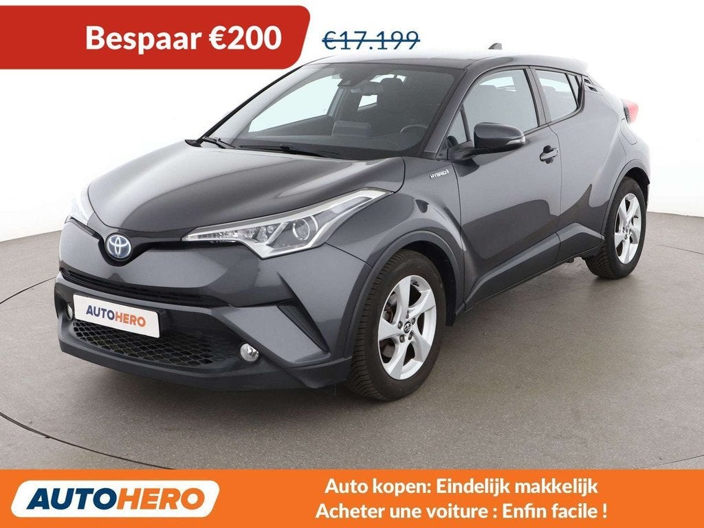Toyota C-HR 1.8 Hybrid Flow (bj 2016, automaat), Gebruikt, Zwart, Adaptive Cruise Control, 86 g/km