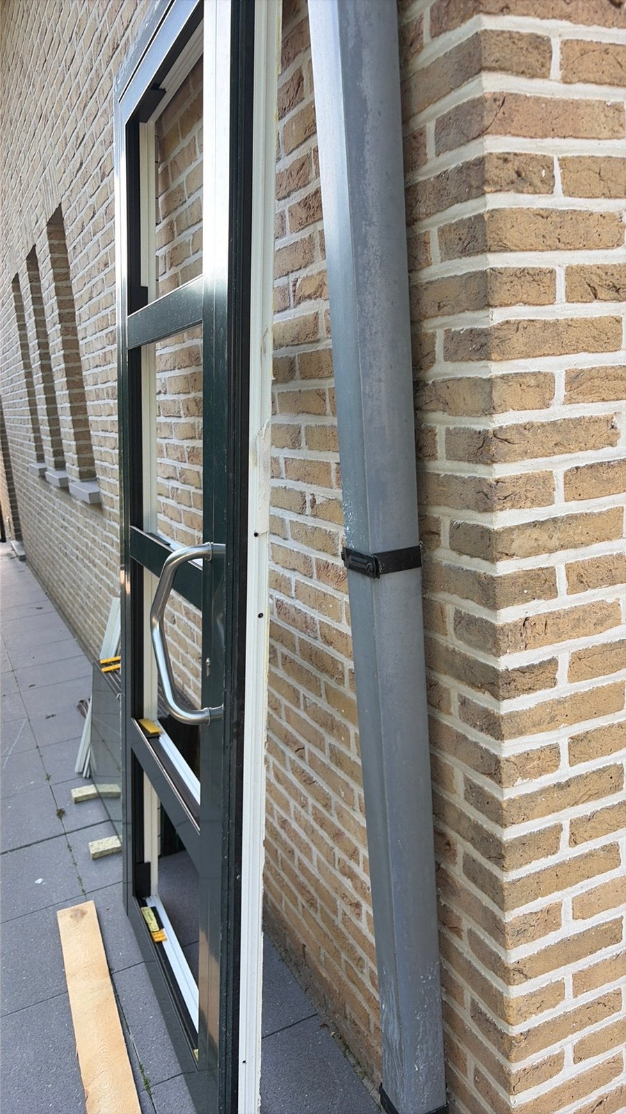 Aluminium buitendeur 3 dubbel glas, Doe-het-zelf en Bouw, Ophalen, Zo goed als nieuw, Aluminium
