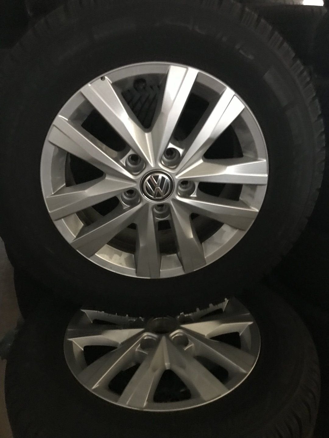 Volkswagen velg banden set 4 stuks (winterbanden), Auto-onderdelen, Banden en Velgen, Ophalen, -, Banden en Velgen, -