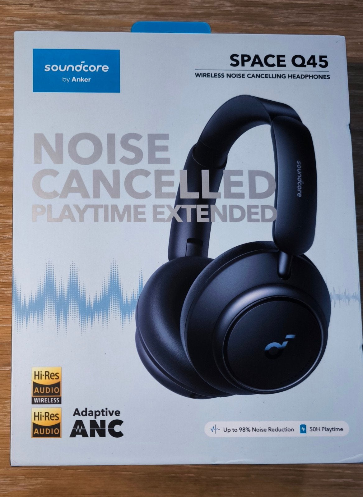 Casque audio soundcore Space Q45, TV, Hi-fi & Vidéo, Autres marques, Enlèvement ou Envoi, Sans fil, Bleu